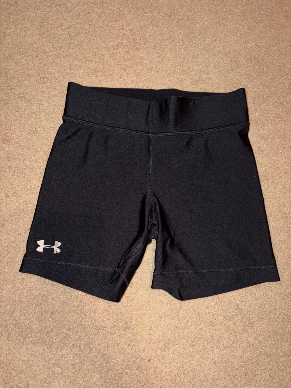 Under Armour Black Women's Bike Shorts with Logo